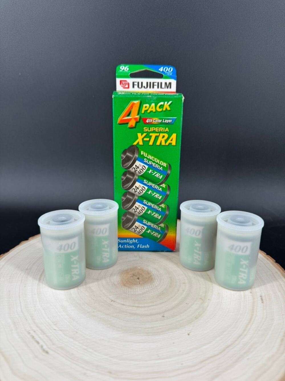 Fujifilm Superia X-TRA 400 35mm Film 4 Rolls 24 Exp Expired 05/2003 Fuji